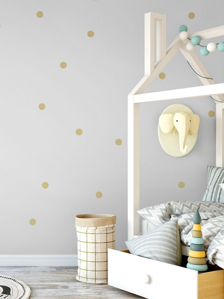 Stickers pois mono color Set 100 pz- Nero