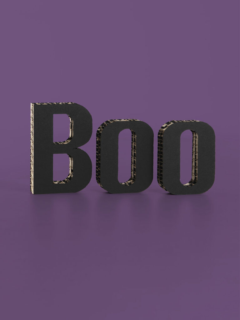 Scritta Boo