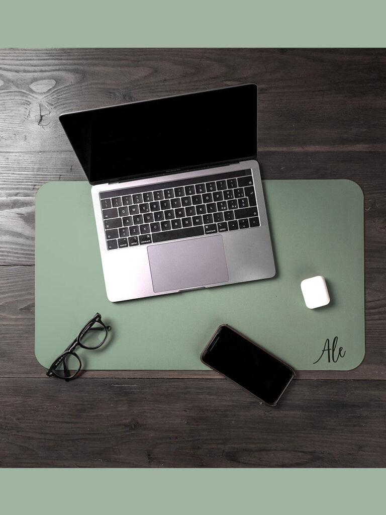 Tovaglietta Desk pad tinta unita personalizzato - Verde