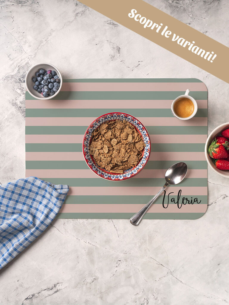 Tovaglietta Americana Stripes Personalizzata