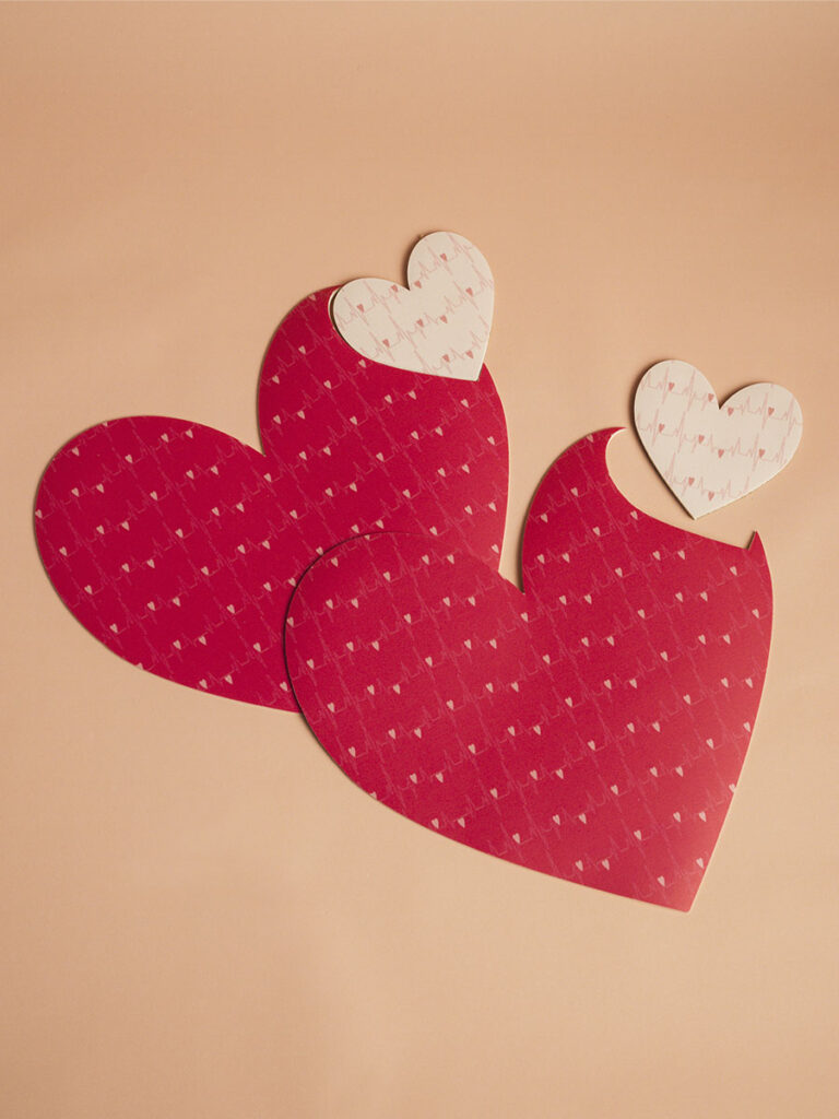 Tovagliette puzzle cuore set 2 pz
