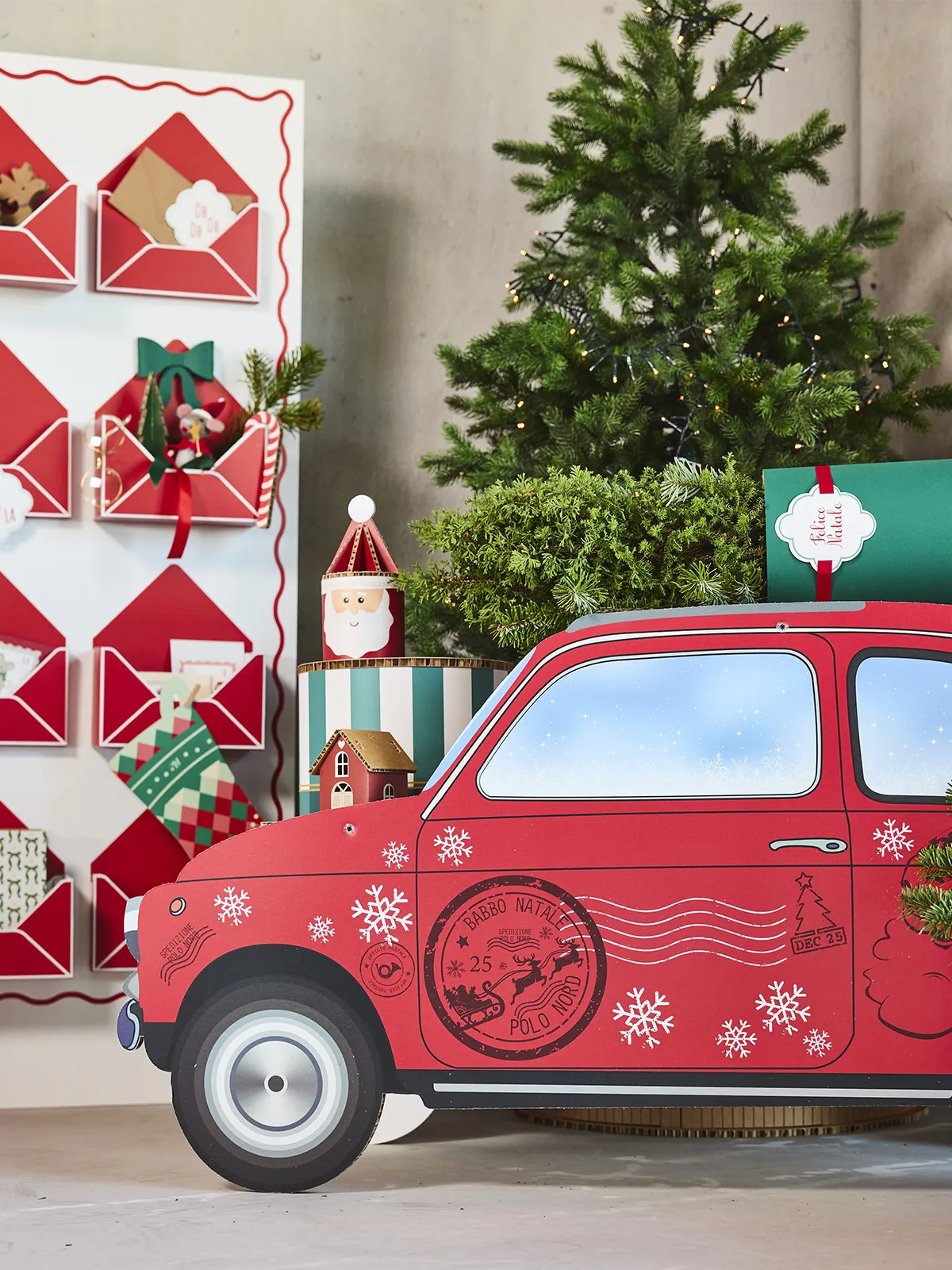Novità Natale 2026 Auto 500 Babbo Natale Honeycomb Design