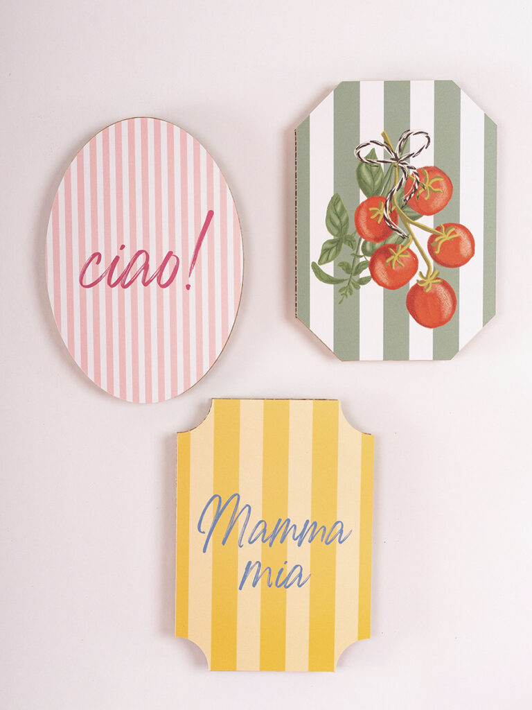 Quadretti "Mamma Mia" set 3 pz