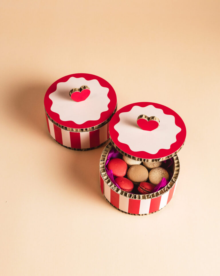Love Box rosa e rossa 2 pz 2 misure