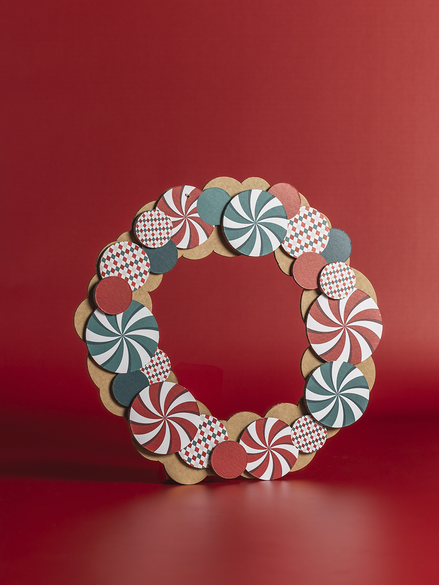 Ghirlanda natalizia a girandole motivo circo Honeycomb Design