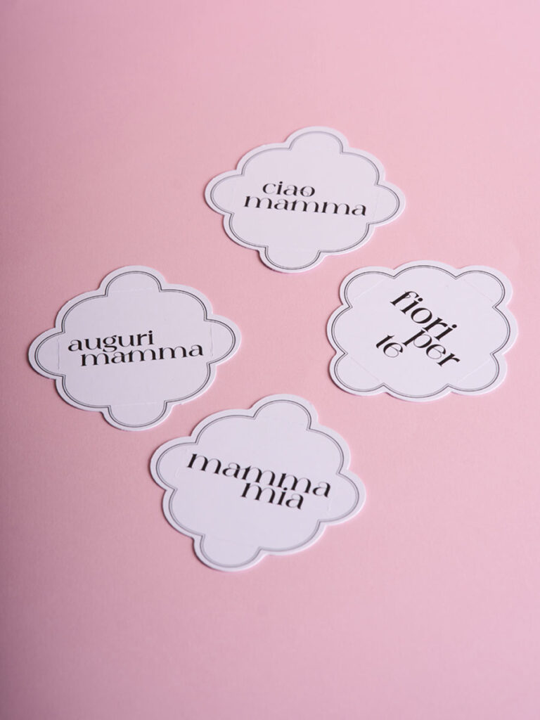 Biglietti decorativi "Mamma" set 12 pz