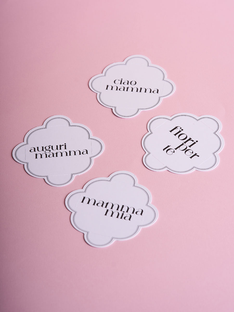 Biglietti decorativi "Mamma" set 12 pz