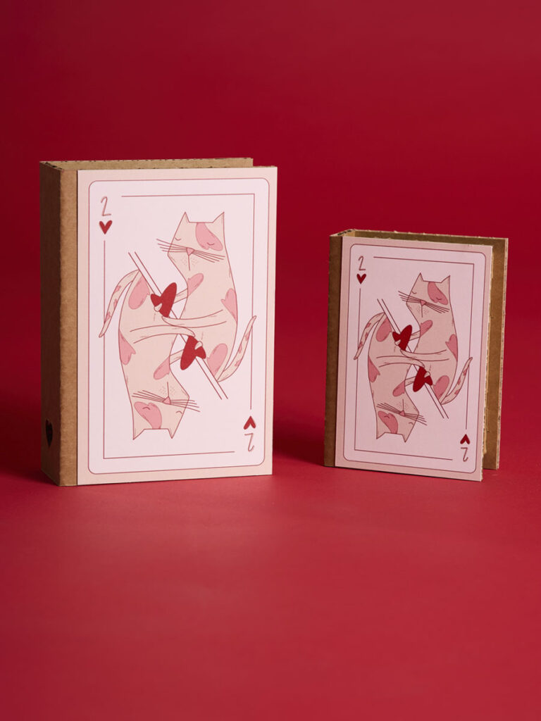 Libri cofanetto 2 di cuori set 2 pz