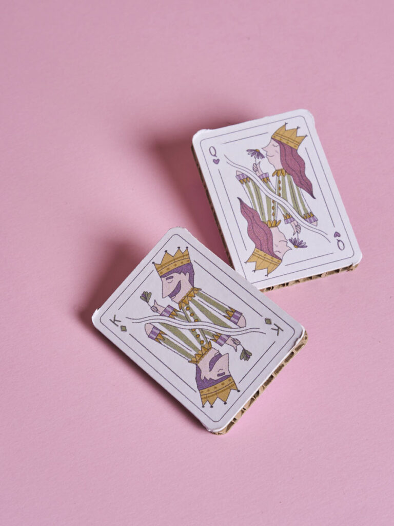 Spillette Re di Quadri e Regina di Cuori
