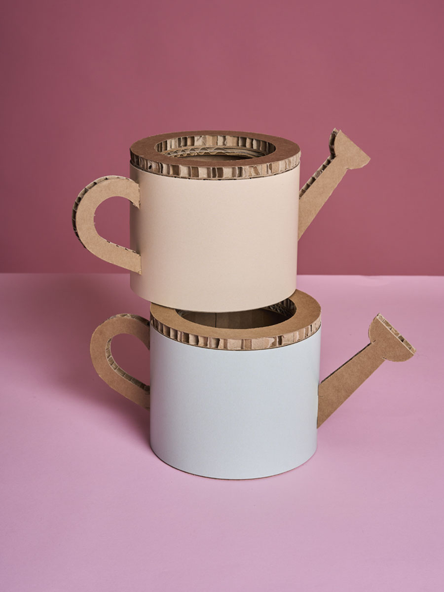 Annaffiatoio piccolo in cartone set 2 pz