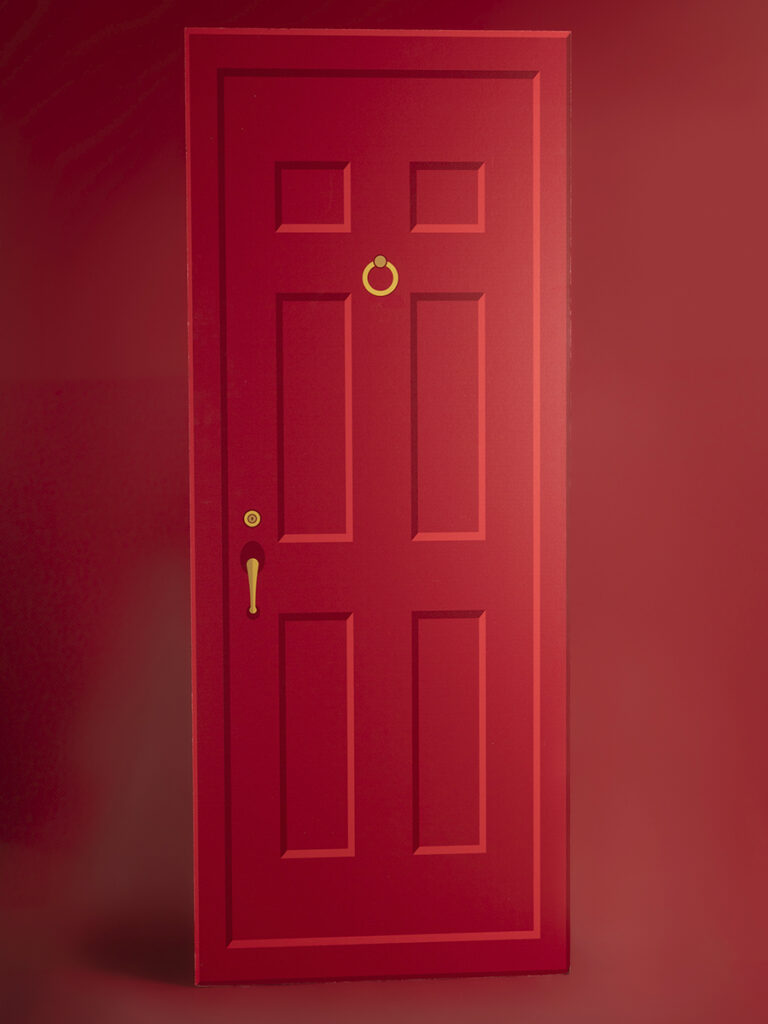 Sagoma porta di Natale