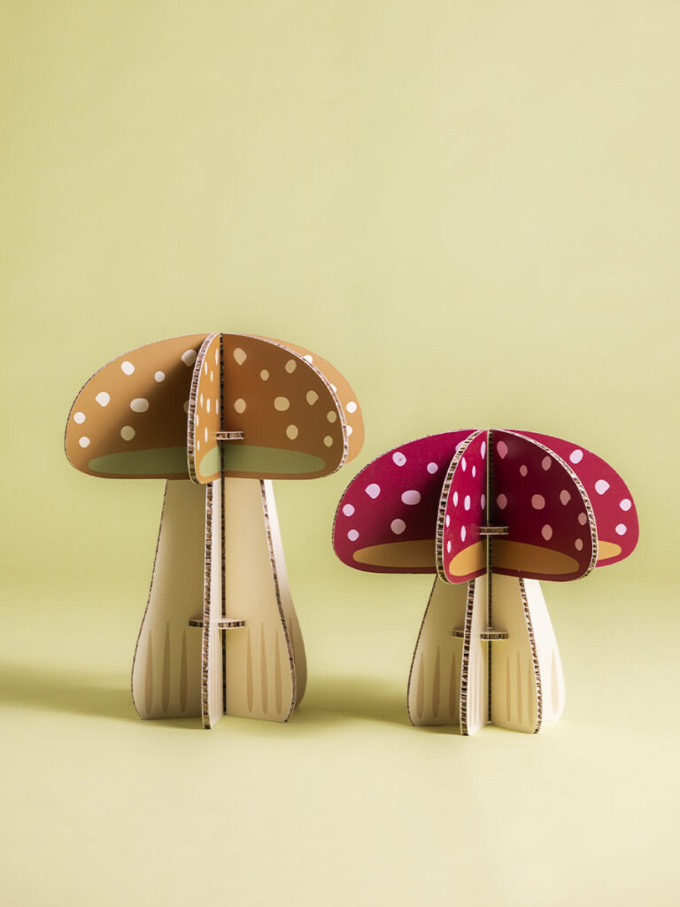 Funghi giganti 3d set 2 pz