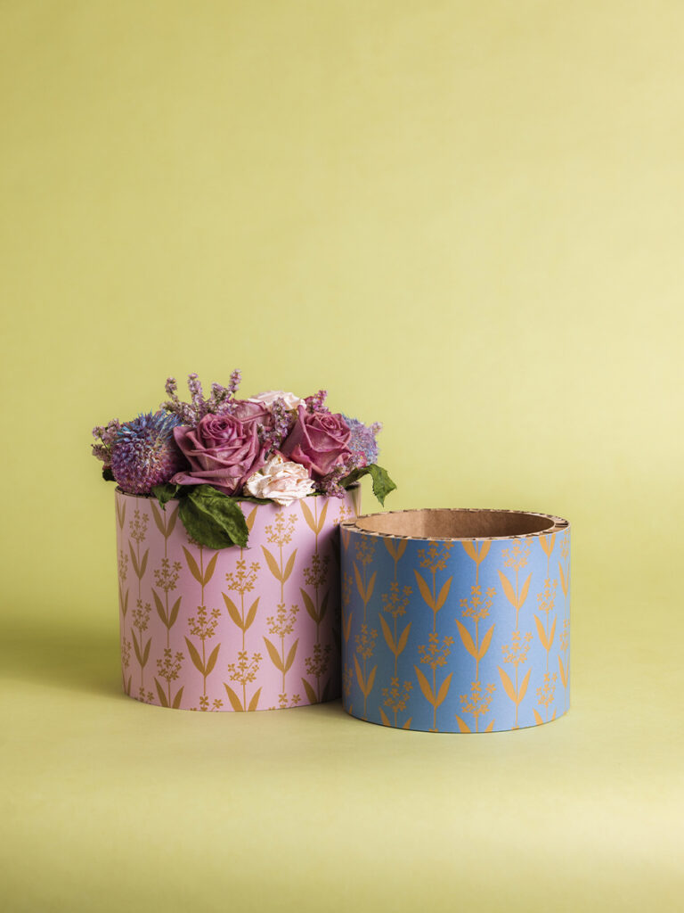 Coprivaso fastasia fiori ocra set 2 pz