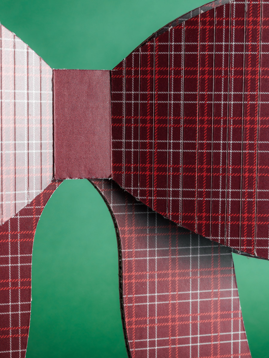 fiocco grande tartan bordeaux fiocco grande tartan bordeaux dettaglio 1