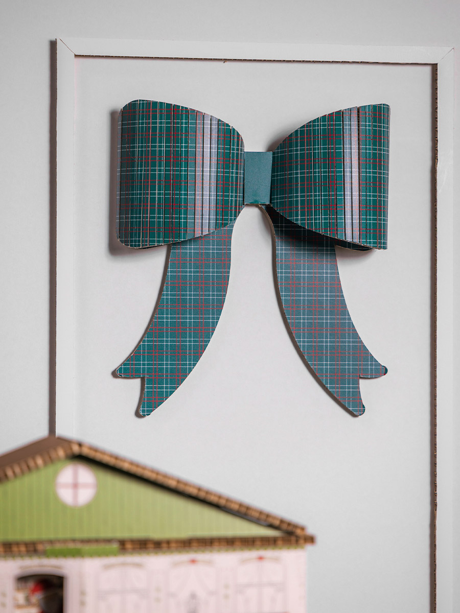 fiocco grande tartan verde fiocco verde grande