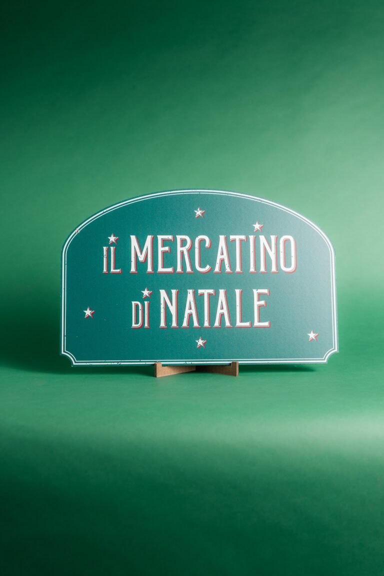 Insegna Natalizia Il Mercatino di Natale